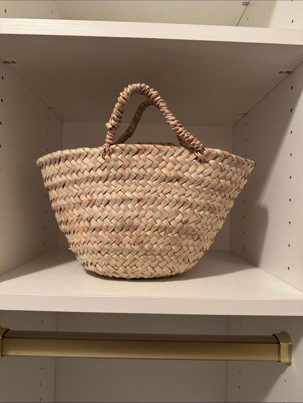 Natural Woven Straw Tote Bag - Neutral
